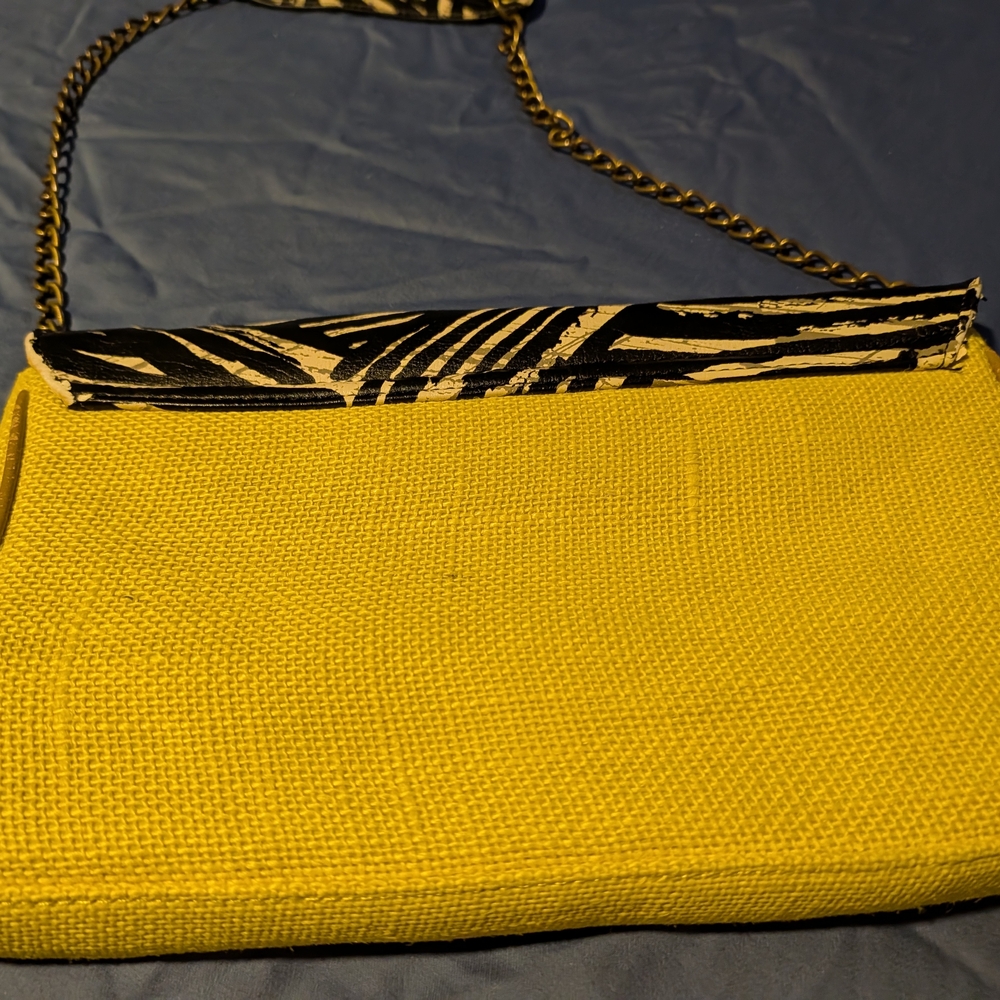 Mossimo Supply Co. Yellow And Black Clutch View 6